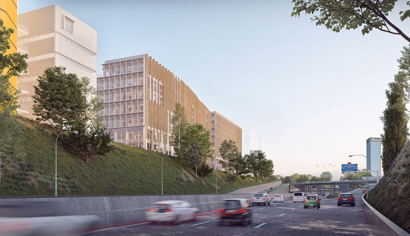 graam-01-paris-hygee-logement-mixte-tertiaire-ecole-immobilier-bois-perspective-peripherique-route